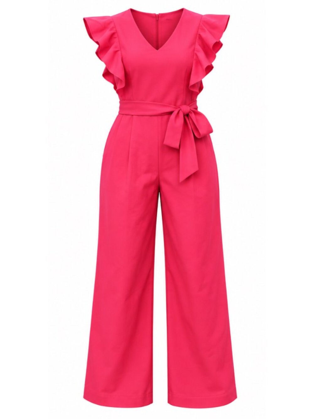 XLarge Pink Ruffle Jumpsuit